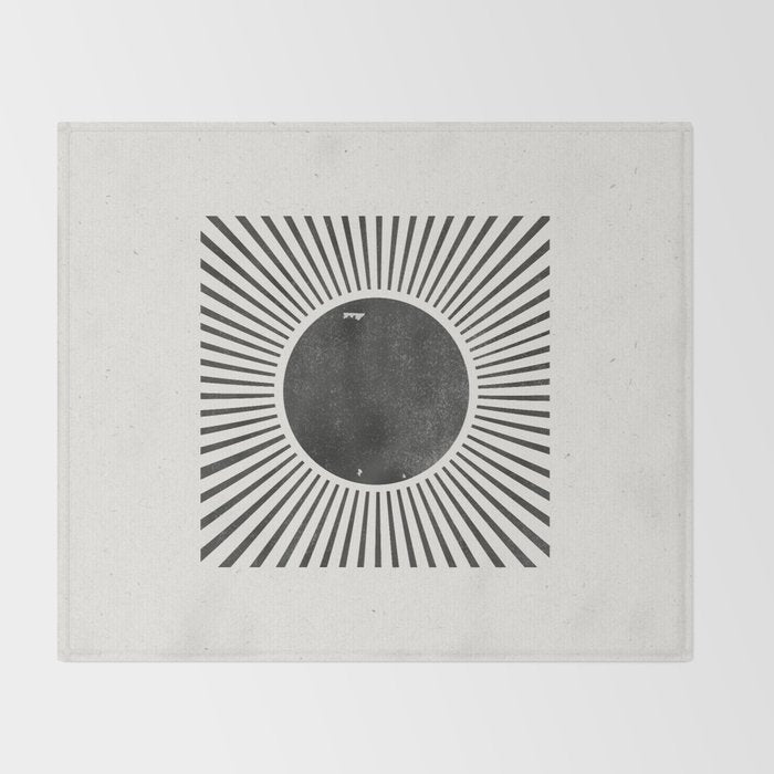 Retro Sunshine  No 2 Throw Blanket Gallery Image 2