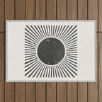 Retro Sunshine  No 2 Outdoor Rug Gallery Image 1