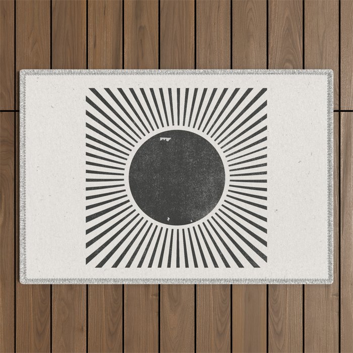 Retro Sunshine  No 2 Outdoor Rug Gallery Image 1