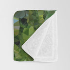 Garden Landscape Low Poly Geometric Triangle Art Throw Blanket Gallery Image 3