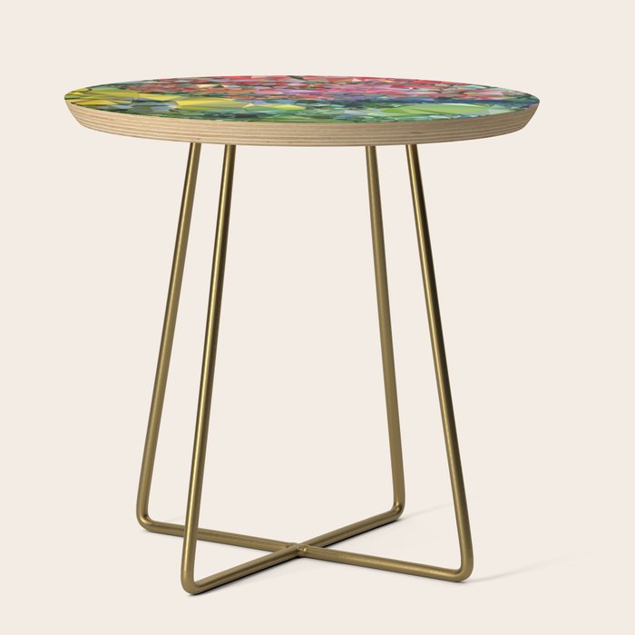 Garden Landscape Low Poly Geometric Triangle Art Side Table Gallery Image 1