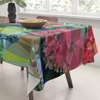 Garden Landscape Low Poly Geometric Triangle Art Tablecloth Gallery Image 3