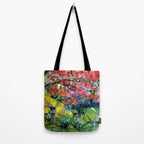 Garden Landscape Low Poly Geometric Triangle Art Tote Bag Gallery Image 2