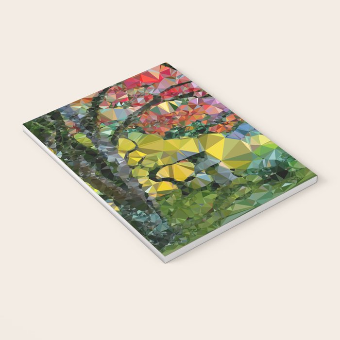 Garden Landscape Low Poly Geometric Triangle Art Notebook Gallery Image 3