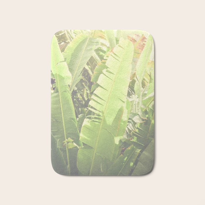 Tropical Banana - Green Bath Mat Gallery Image 1