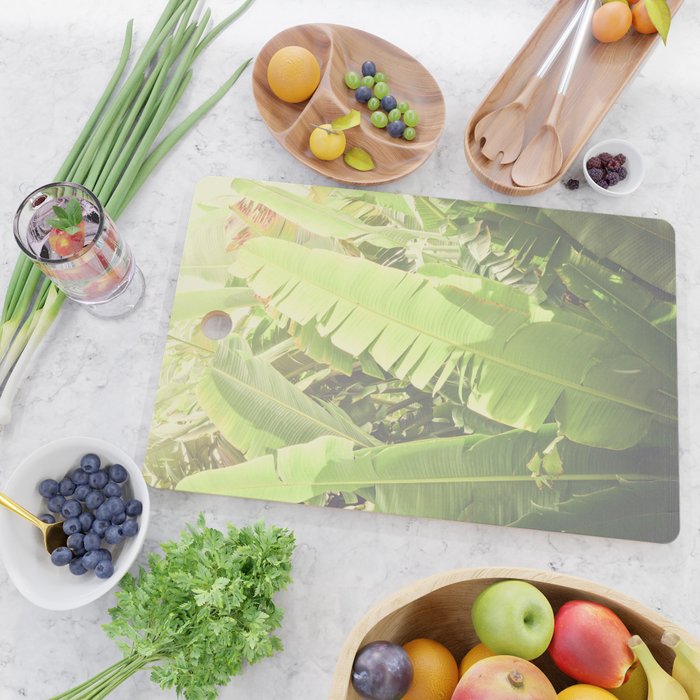 Tropical Banana - Green Cutting Board Gallery Image 2