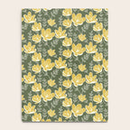 Gold on Green Blooms Notebook Gallery Image 4