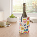 Scandinavian Birds Flowers Rainbows Kids Pattern Wine Chiller Gallery Image 4