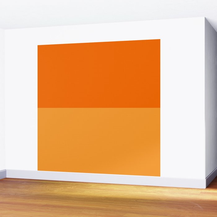 Orange Stripes Bold Retro Contemporary Pattern  Wall Mural Gallery Image 2