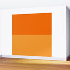 Orange Stripes Bold Retro Contemporary Pattern  Wall Mural Gallery Image 2