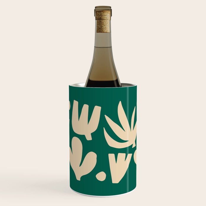 Bottle Green Collage: Paper Cutouts Matisse Edition Wine Chiller Gallery Image 1