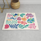 Modern Coral Pattern Rug Gallery Image 1