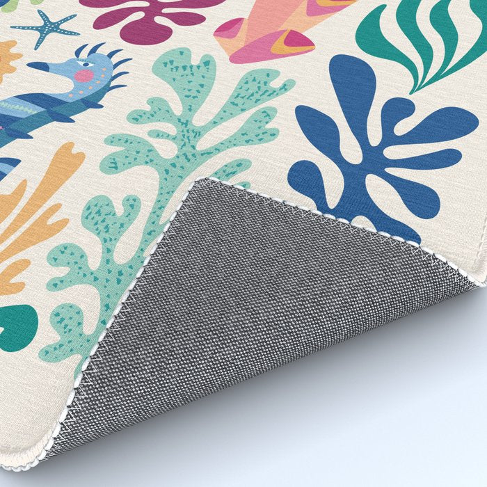 Modern Coral Pattern Rug Gallery Image 4