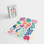 Modern Coral Pattern Jigsaw Puzzle Gallery Image 2