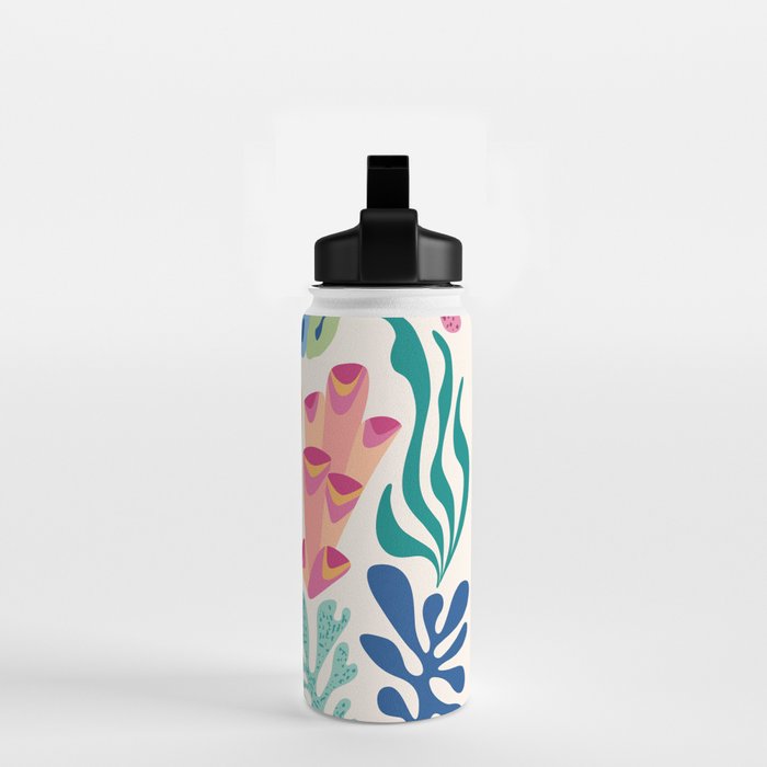 Modern Coral Pattern Water Bottle Gallery Image 2