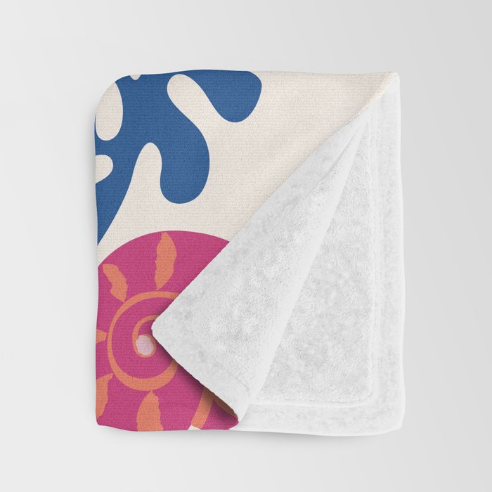 Modern Coral Pattern Throw Blanket Gallery Image 3