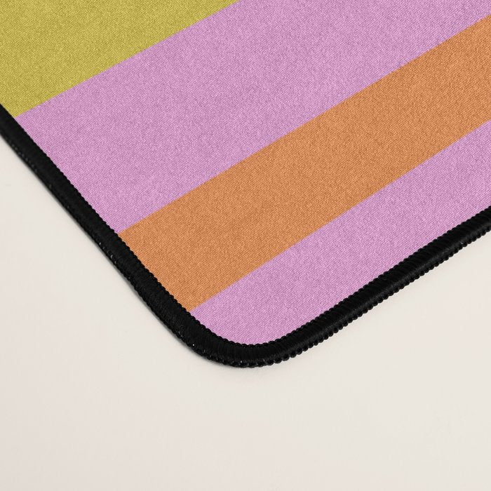 Bold Color Stripes Play Summer Bright Pattern 1 Desk Mat Gallery Image 4