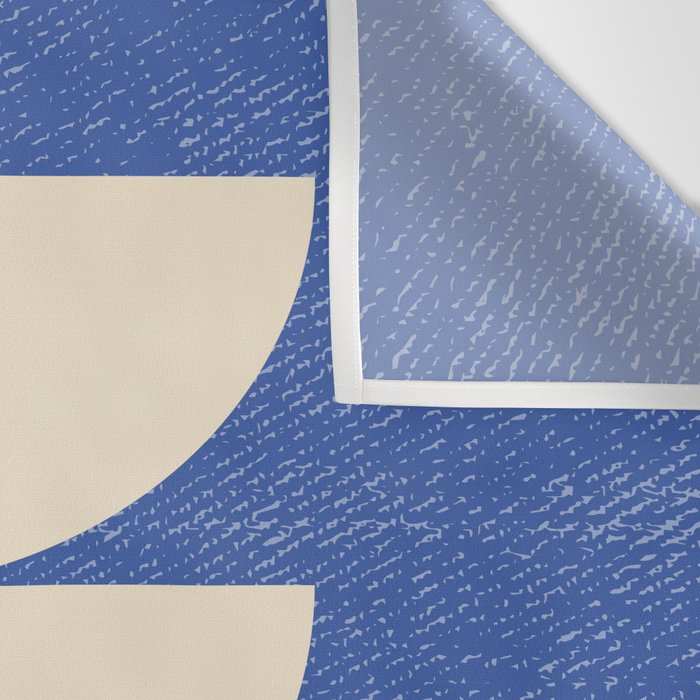 Half Circle 3 - Blue Texture Wall Tapestry Gallery Image 3