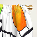 Colorful Christmas Holiday Light Bulbs Window Curtain Gallery Image 2