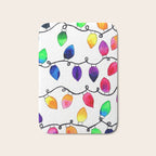 Colorful Christmas Holiday Light Bulbs Bath Mat Gallery Image 1