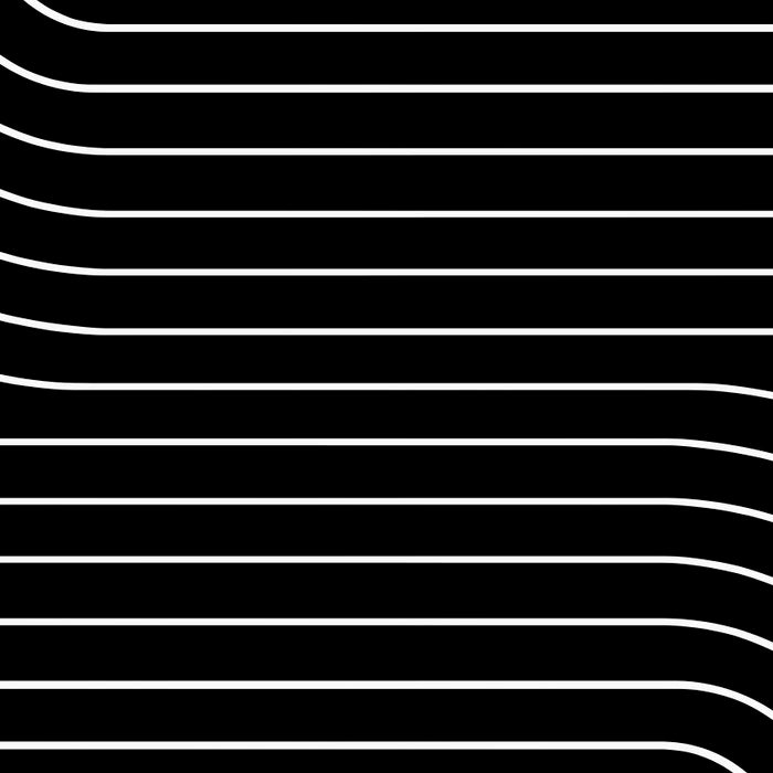 Minimal Line Curvature II Black and White Mid Century Modern Arch Abstract Coffee Mug Gallery Image 2