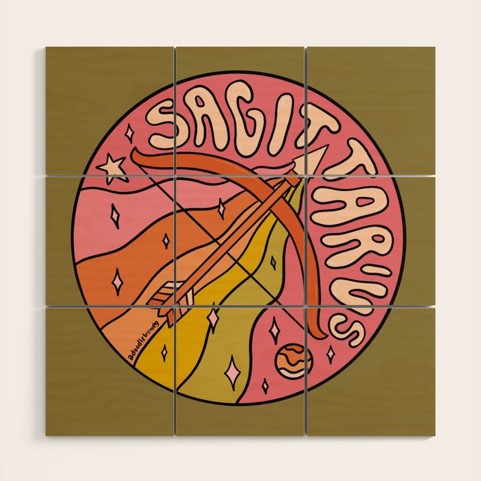 2020 Sagittarius Wood Wall Art Gallery Image 1