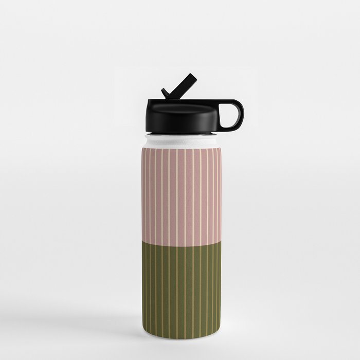 Color Block Lines XXXIV Water Bottle Gallery Image 1