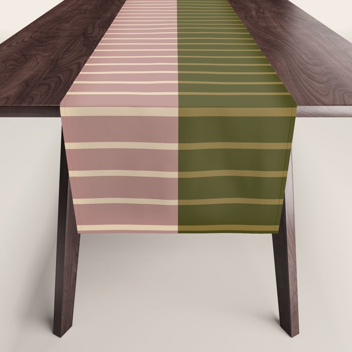 Color Block Lines XXXIV Table Runner Gallery Image 1