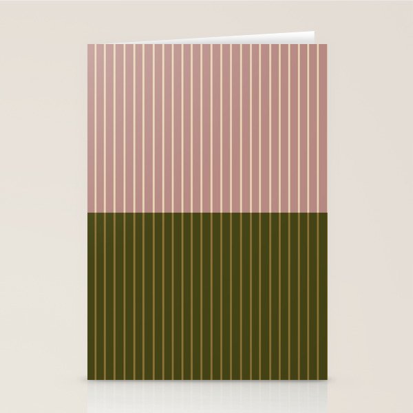 Color Block Lines XXXIV Stationery Card Gallery Image 1