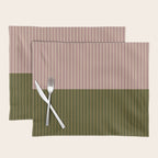 Color Block Lines XXXIV Placemat Gallery Image 1