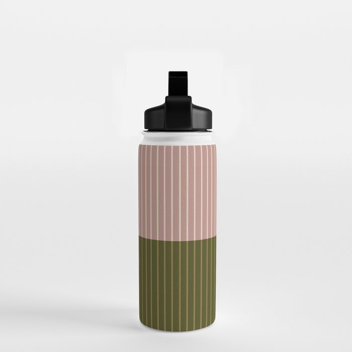 Color Block Lines XXXIV Water Bottle Gallery Image 2