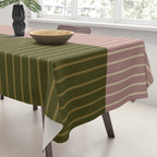 Color Block Lines XXXIV Tablecloth Gallery Image 3