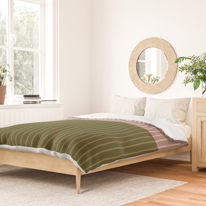 Color Block Lines XXXIV Duvet Cover Gallery Image 2