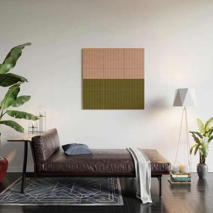Color Block Lines XXXIV Wood Wall Art Gallery Image 2