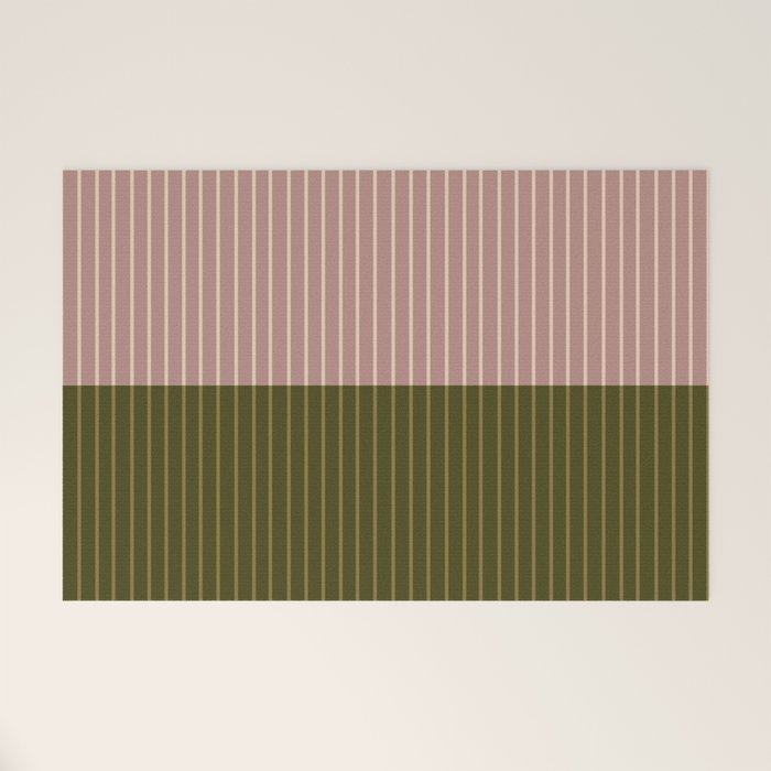 Color Block Lines XXXIV Welcome Mat Gallery Image 1