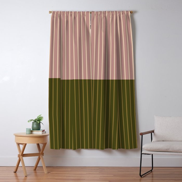 Color Block Lines XXXIV Window Curtain Gallery Image 5