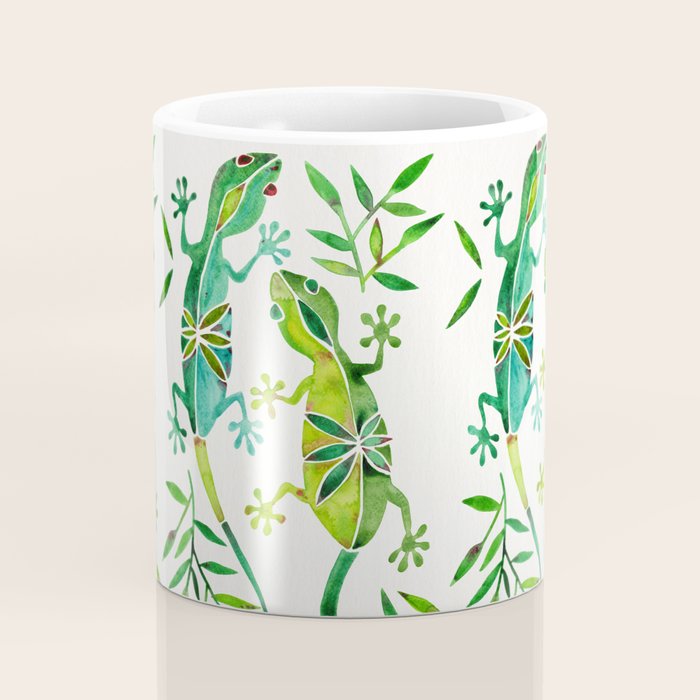 Geckos - Green Palette Coffee Mug Gallery Image 4