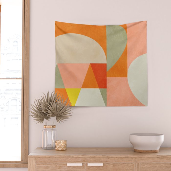 retro mid mod 4 Wall Tapestry Gallery Image 2