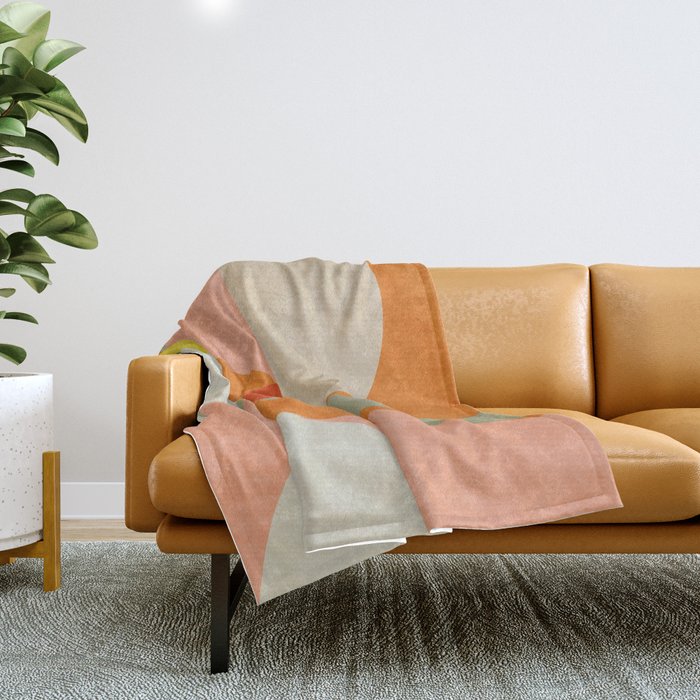 retro mid mod 4 Throw Blanket Gallery Image 1
