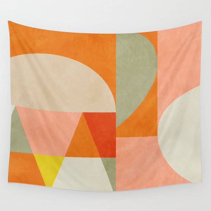 retro mid mod 4 Wall Tapestry Gallery Image 1