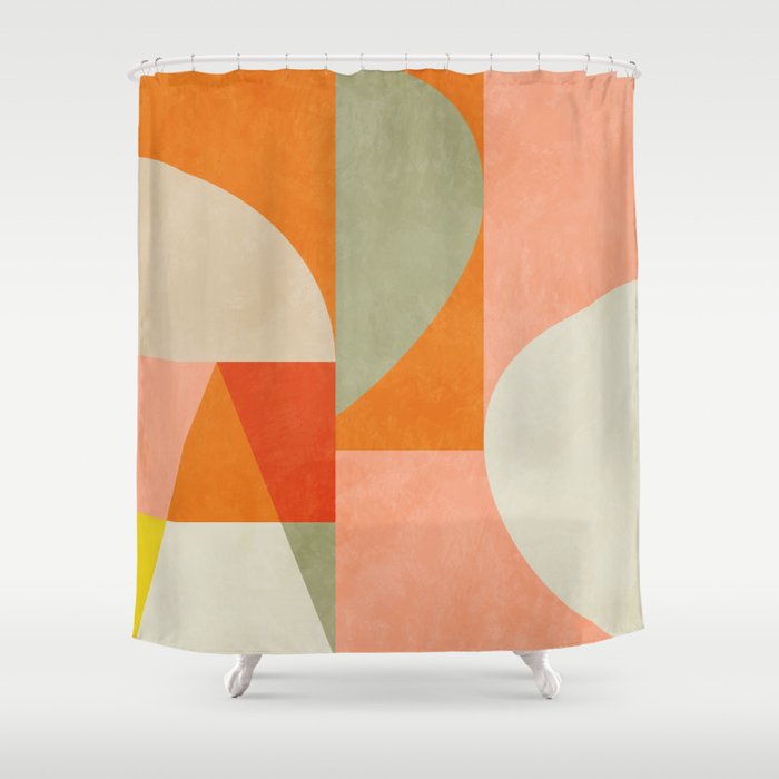 retro mid mod 4 Shower Curtain Gallery Image 1
