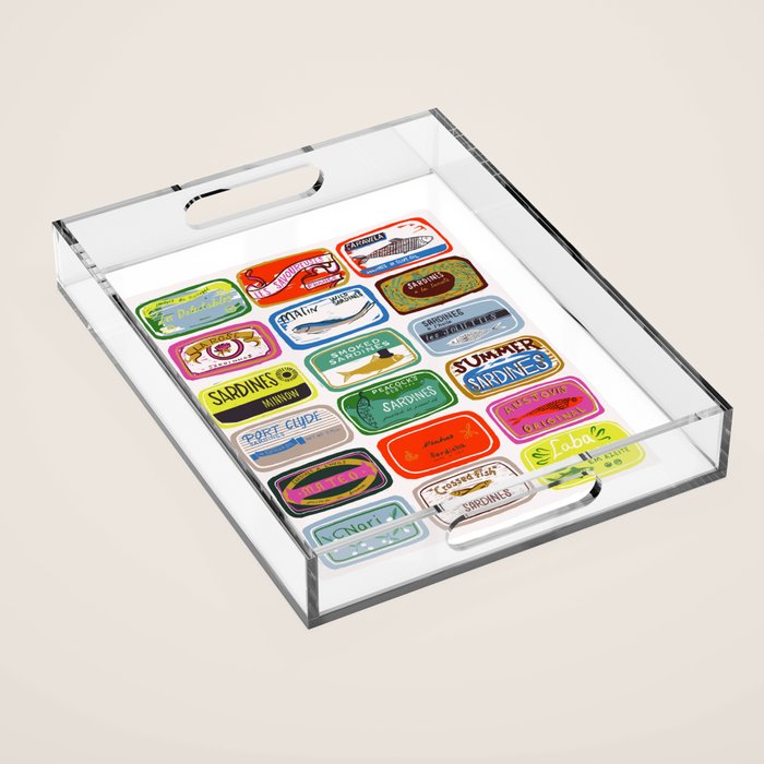 Sardine Tins Acrylic Tray Gallery Image 1