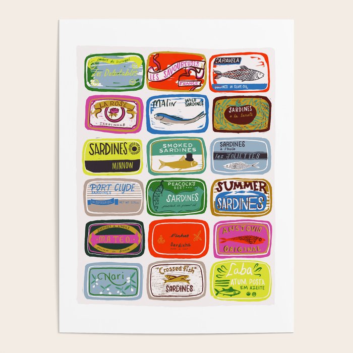 Sardine Tins Poster Gallery Image 1