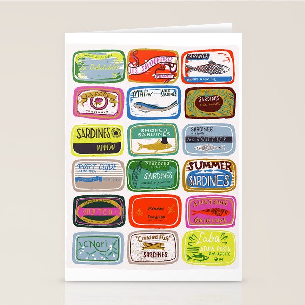 Sardine Tins Stationery Card Gallery Image 2