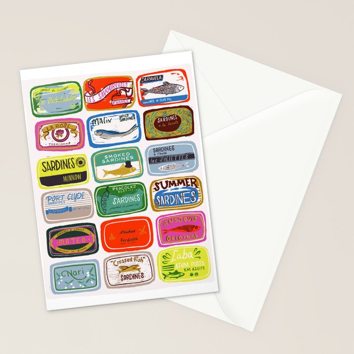 Sardine Tins Stationery Card Gallery Image 2