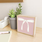 Bows & Ribbons Pattern LVII Pastel Pink Mini Art Print Gallery Image 2