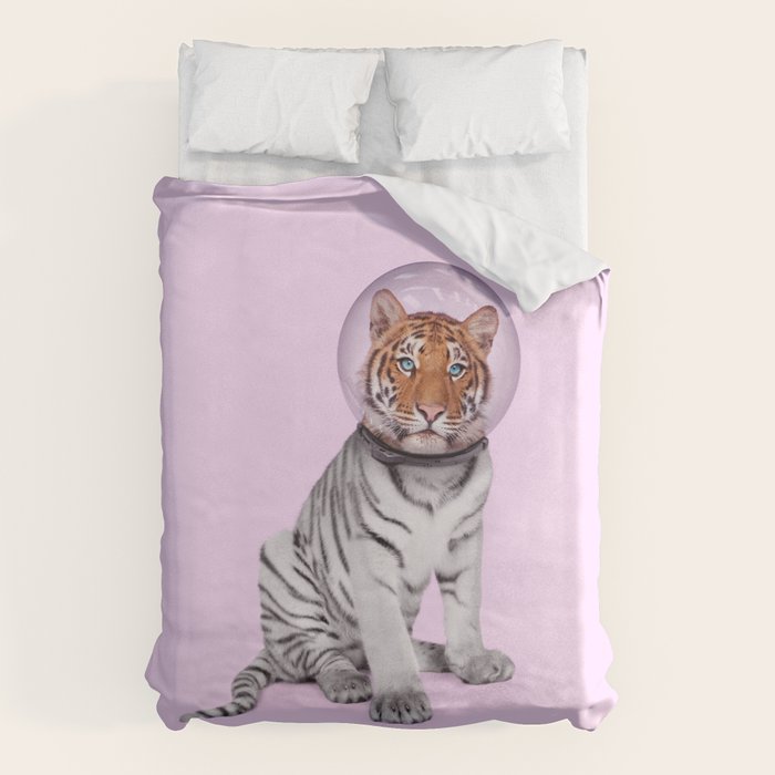 SPACE TIGER Duvet Cover Gallery Image 1