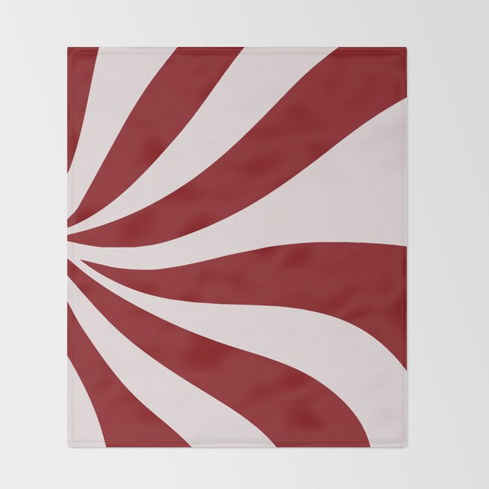 Peppermint Candy Flow Throw Blanket Gallery Image 2