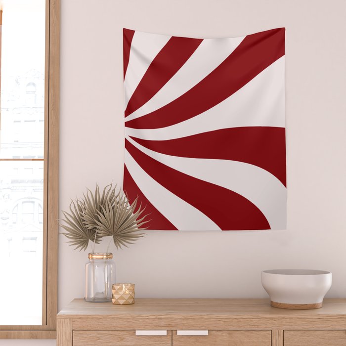 Peppermint Candy Flow Wall Tapestry Gallery Image 2