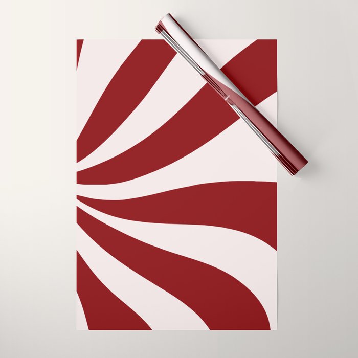 Peppermint Candy Flow Wrapping Paper Gallery Image 1